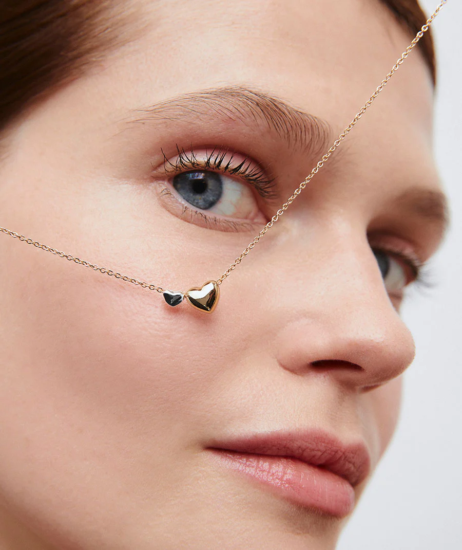 Colgante Doble Corazón Detalle